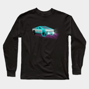 Retro 80s Electric Cyber Truck Long Sleeve T-Shirt